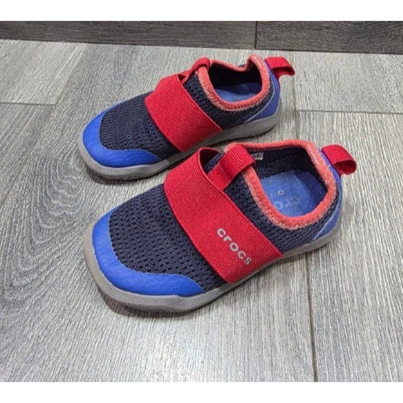 CROCS Other - Crocs Kids Size Sz 7 c wift water Easy Ons Blue S000099